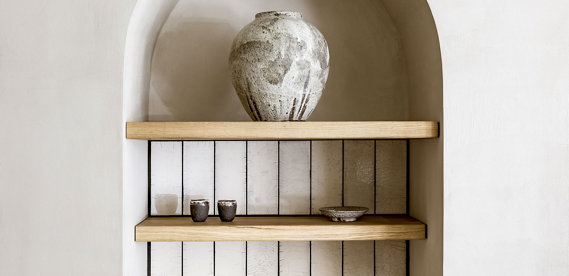 Tiles Raku Ceramics by Fabienne L’Hostis 